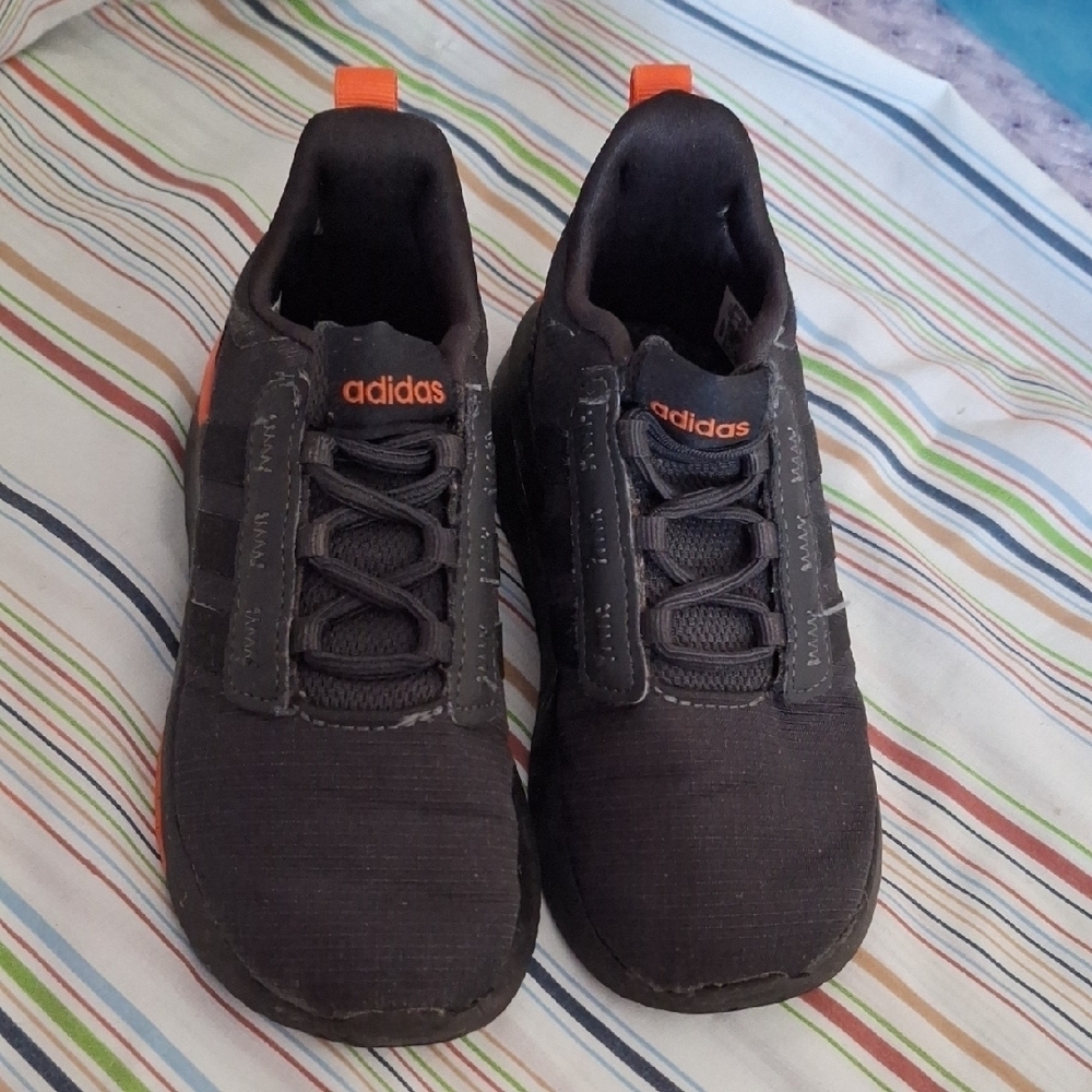 Adidas Black and Orange Sneakers